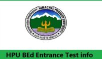 HPU BEd 2022 Entrance Test